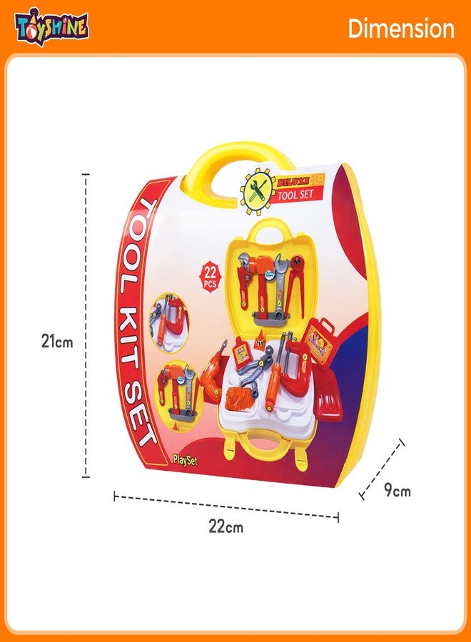 Toyshine DIY Portable Tool Set Toy with Briefcase, Accessories - Image 4